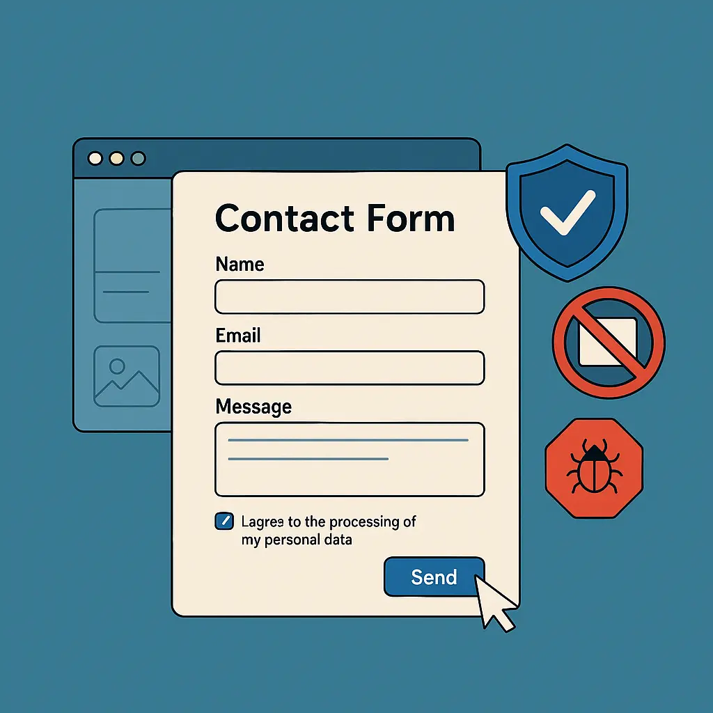 Sigurna kontakt forma na web stranici s GDPR zaštitom i anti-spam mjerama
