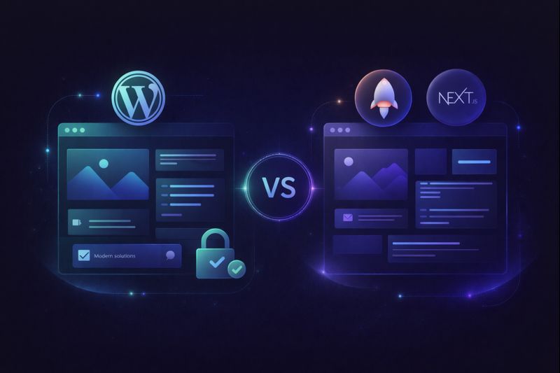 WordPress protiv Astro i Next.js rješenja za web izradu